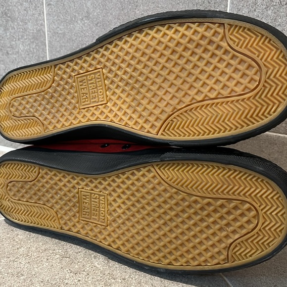 Vision Street Wear VSW Suede Hi skate skateboard shoes sneakers red Mens Size 13 - Picture 12 of 14